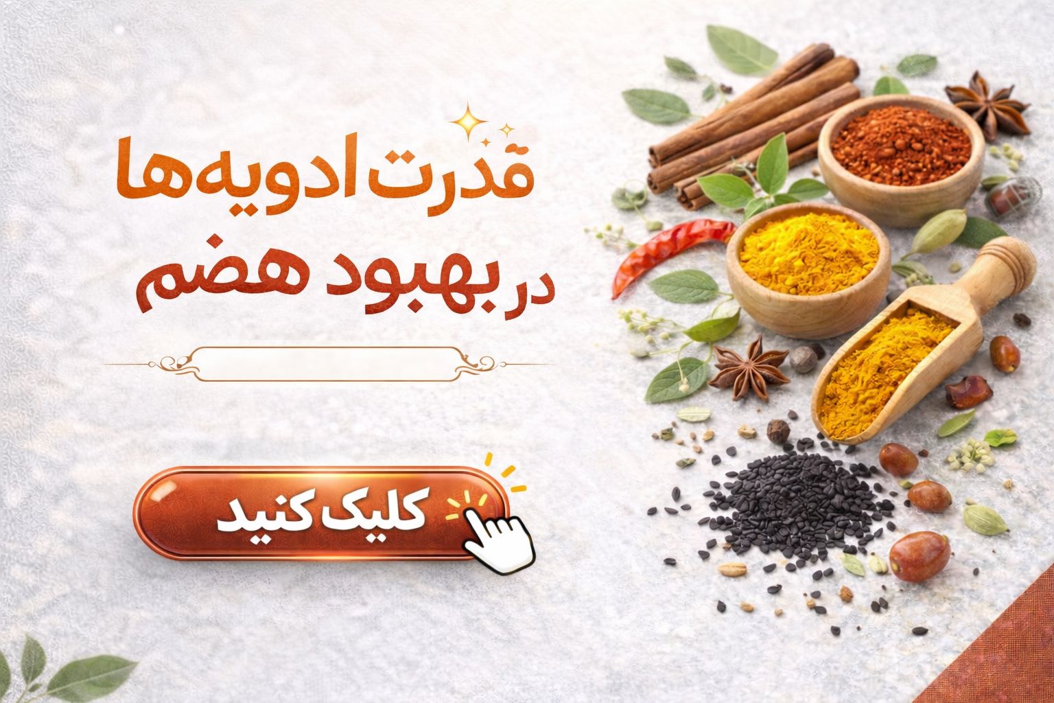 قدرت ادویه ها در بهبود هضم