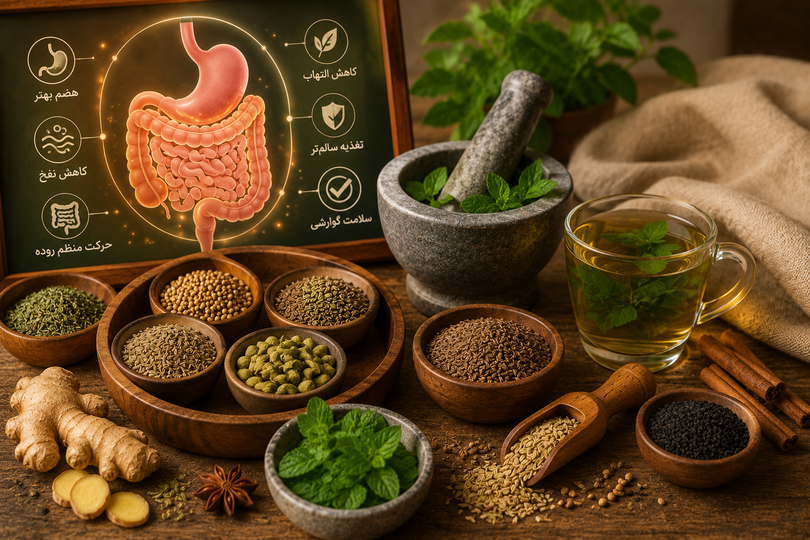 ادویهها و سلامت گوارش: راهنمای جامع ادویههای طبیعی برای هضم بهتر